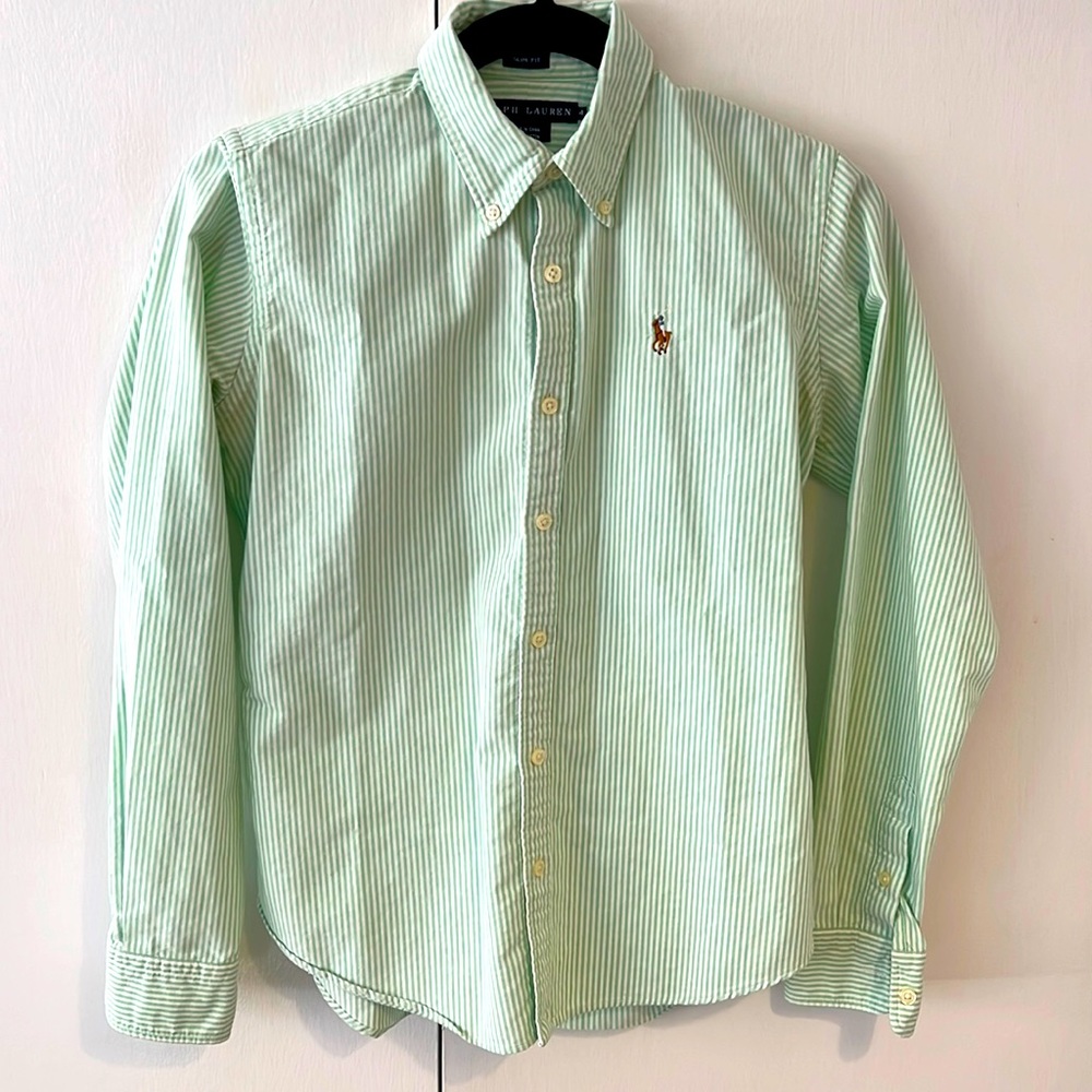 Ralph Lauren slim fit button down, size 4